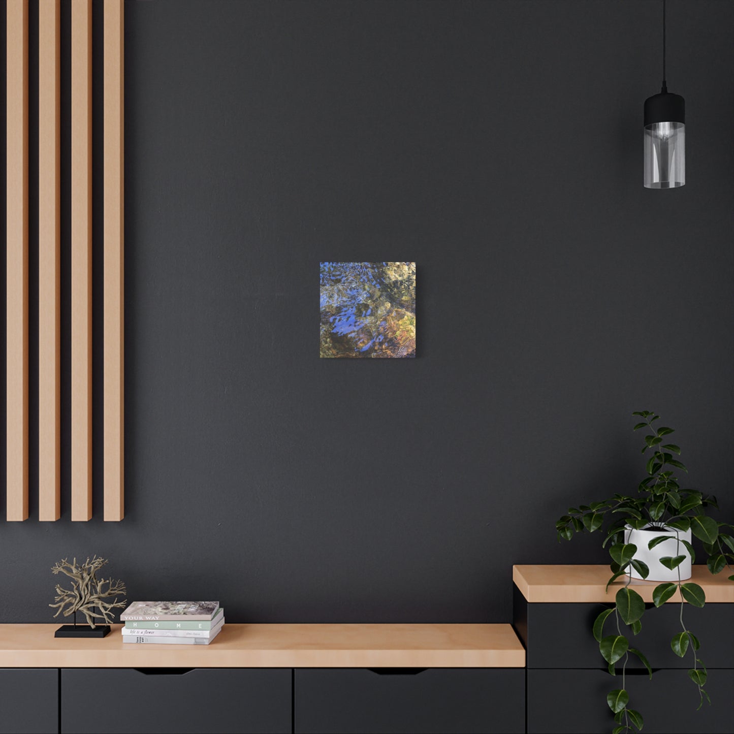 Azure Fragments - Unique Frameless Canvas Wall Art