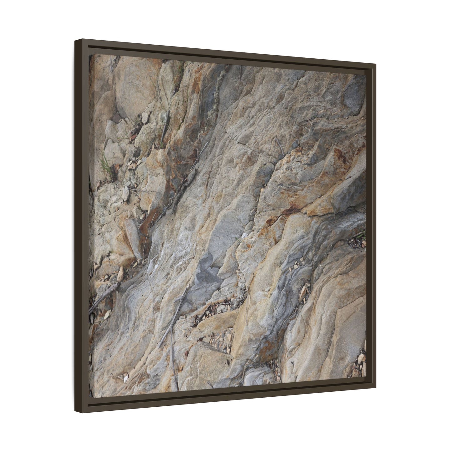 Layers of Earth's History - Unique Stretched Canvas Wall Art