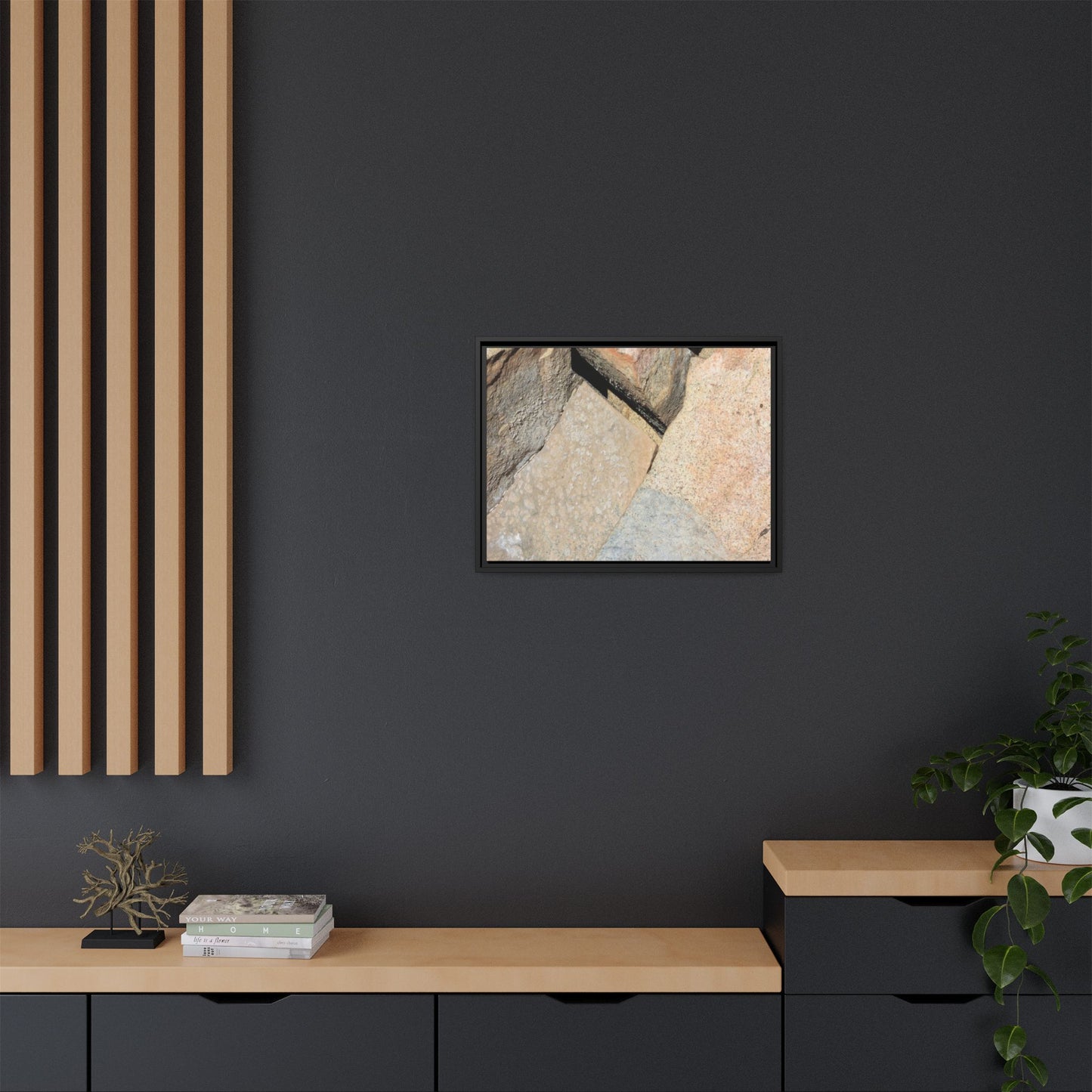 Rock Fragment - Unique Stretched Canvas Wall Art