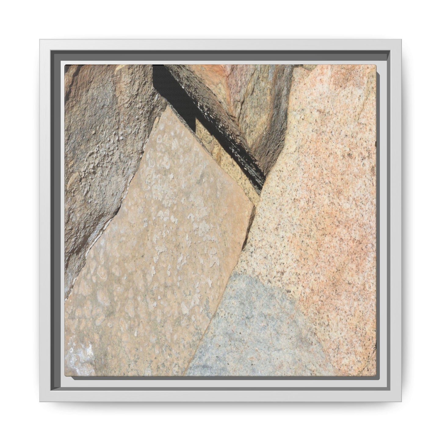 Rock Fragment - Unique Stretched Canvas Wall Art