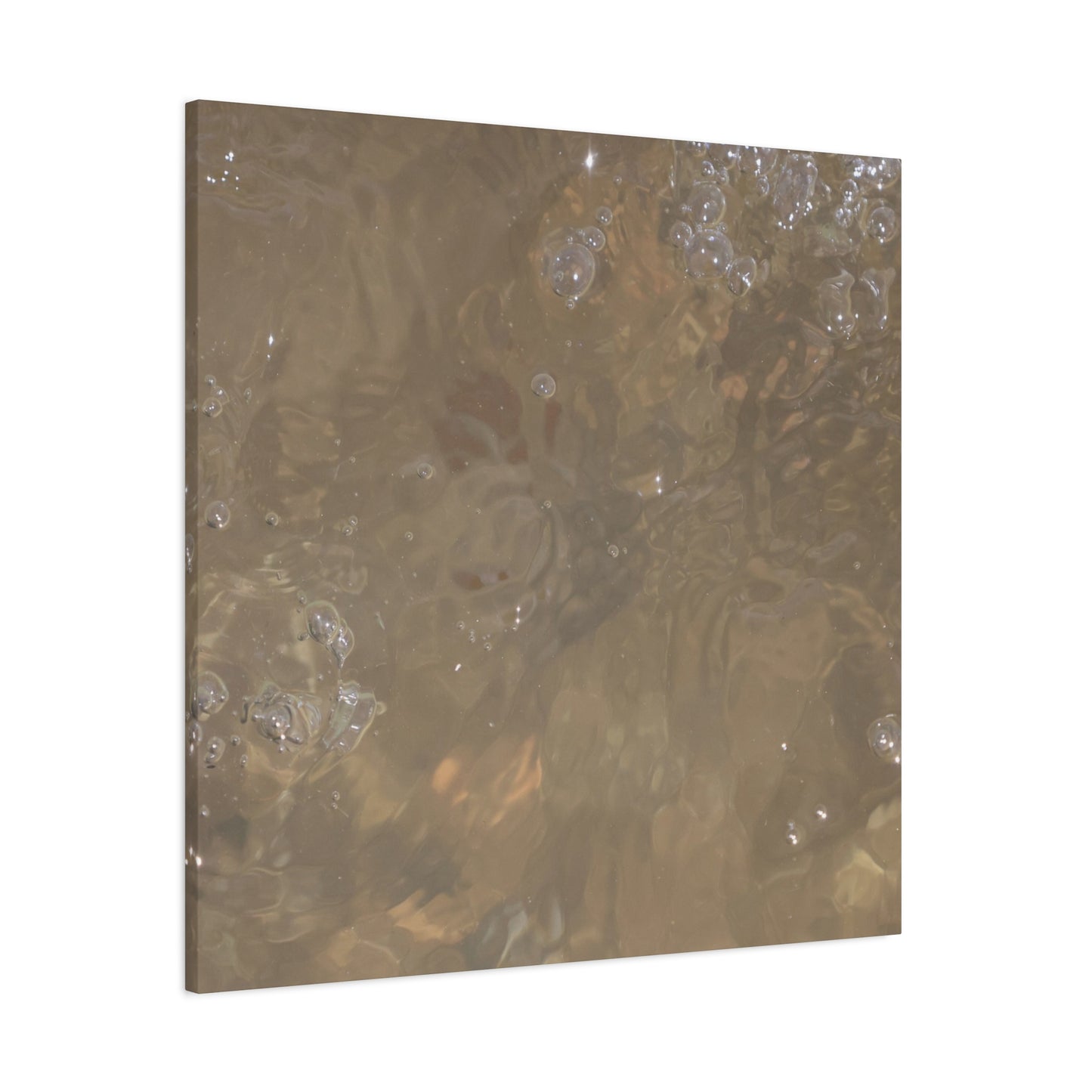 Echoes of Liquid Gold - Unique Frameless Canvas Wall Art