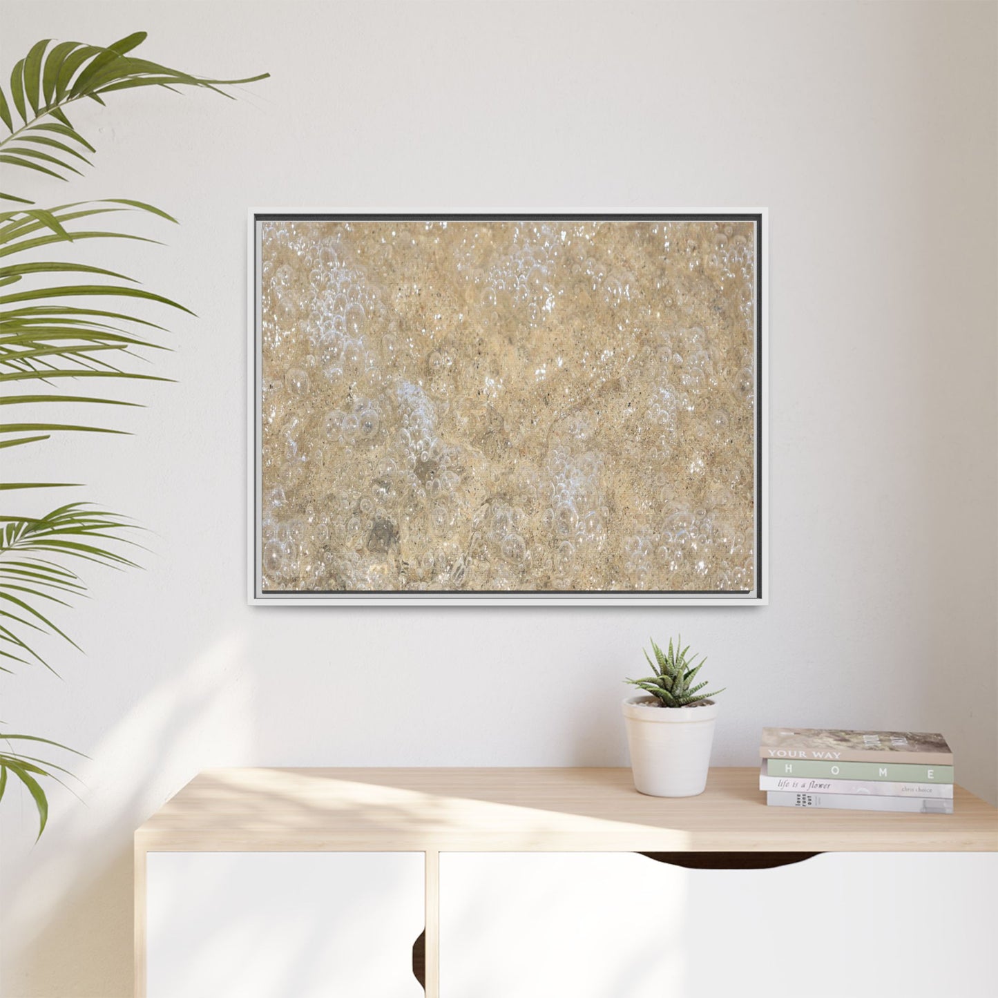 Bubbling Sand - Unique Stretched Canvas Wall Art