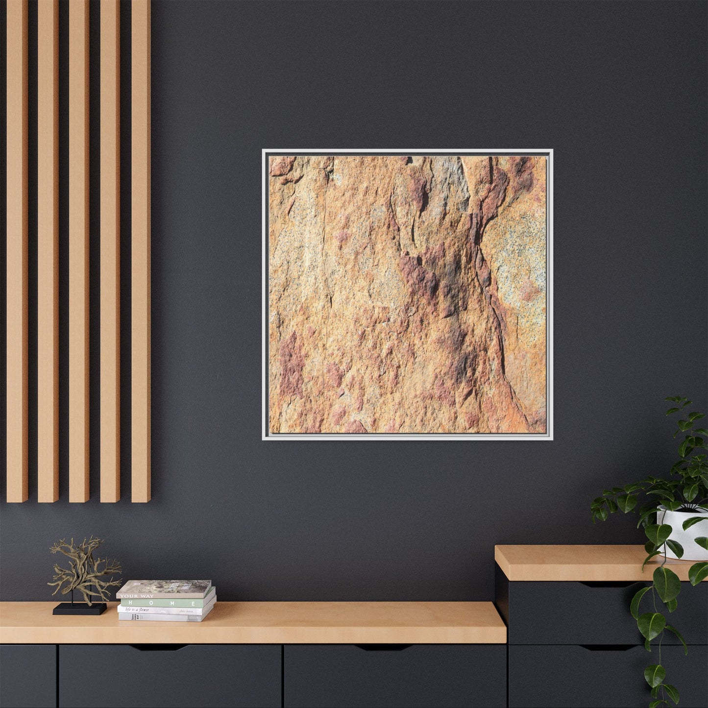 Fractal Stone - Unique Stretched Canvas Wall Art