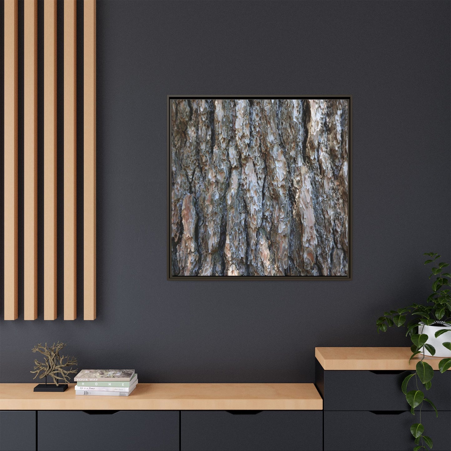 Bark Whispers - Unique Stretched Canvas Wall Art