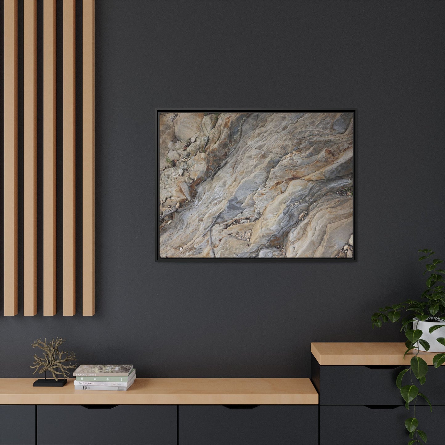 Layers of Earth's History - Unique Stretched Canvas Wall Art