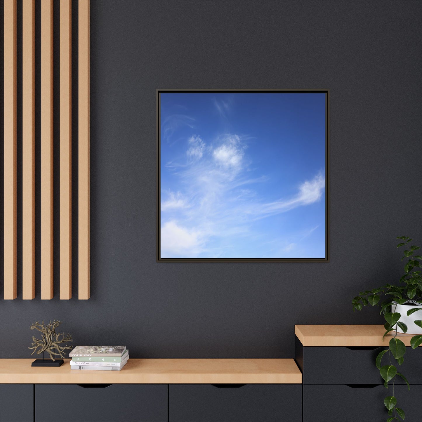 Blue Serenity - Unique Stretched Canvas Wall Art
