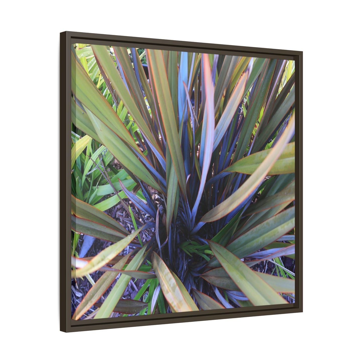 Radiant Leaves - Unique Stretched Canvas Wall Art