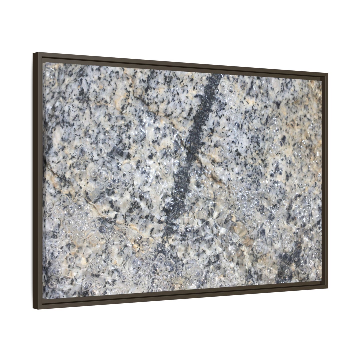 Granite Bubbles - Unique Stretched Canvas Wall Art