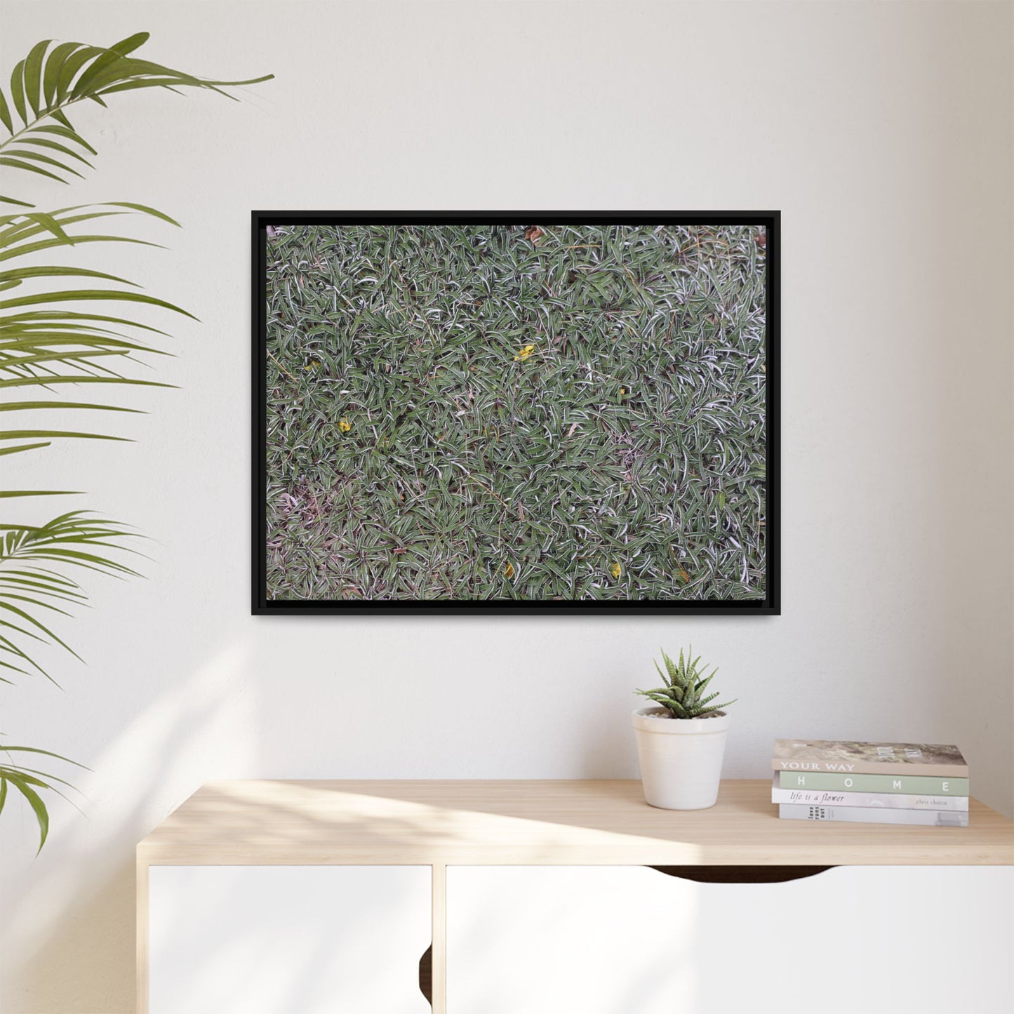 Grassy Texture - Unique Stretched Canvas Wall Art