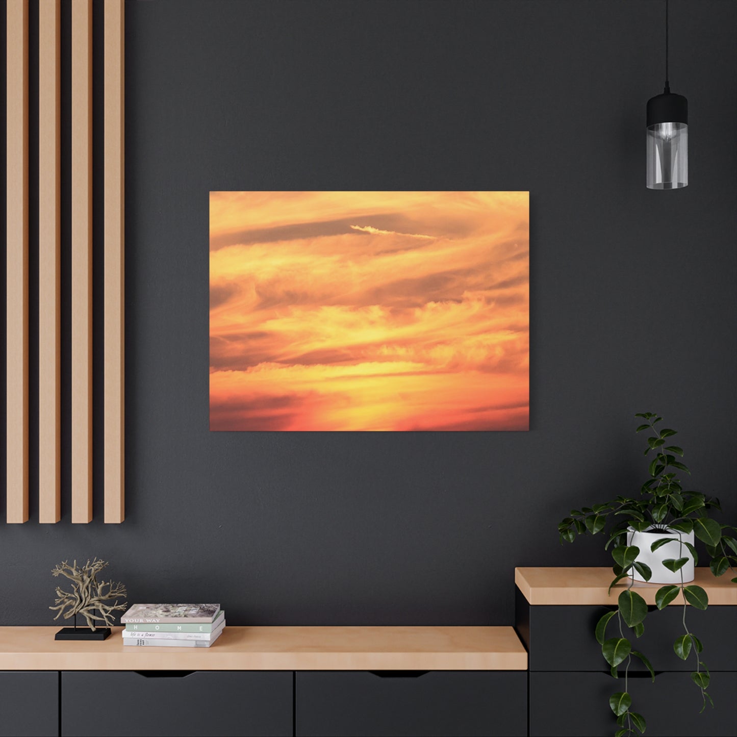 Golden Whispers - Unique Frameless Canvas Wall Art