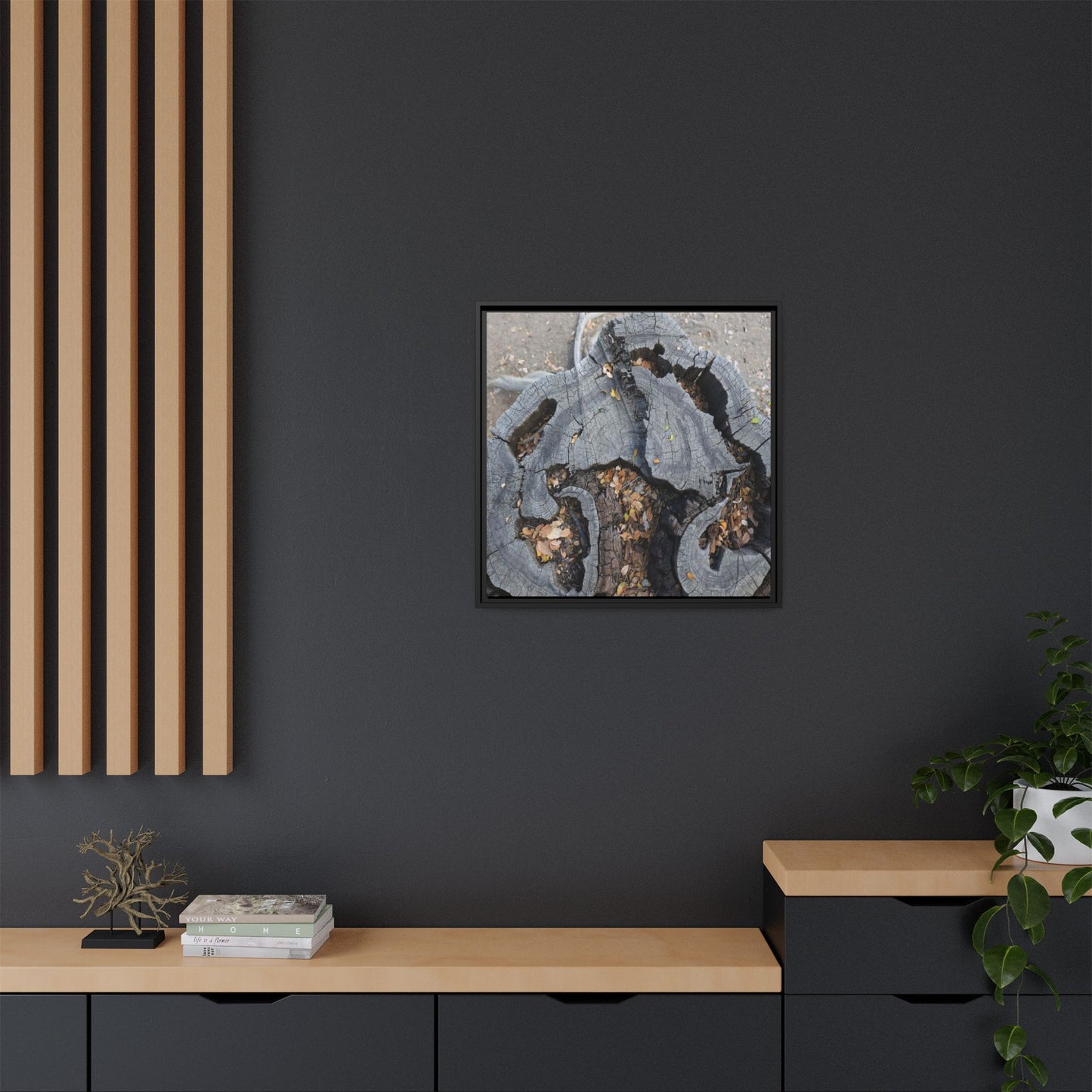 Time's Fractal Memory - Unique Stretched Canvas Wall Art