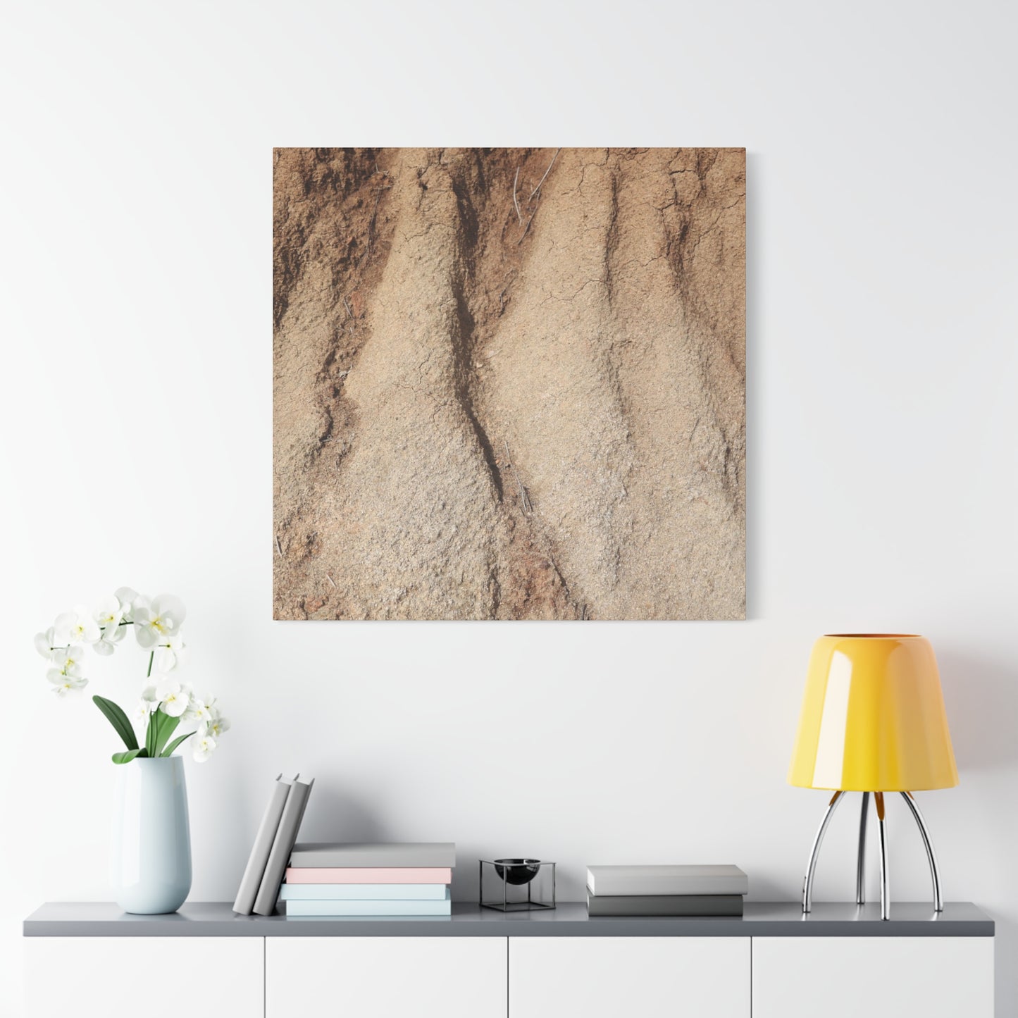 Weathered Earth - Unique Frameless Canvas Wall Art