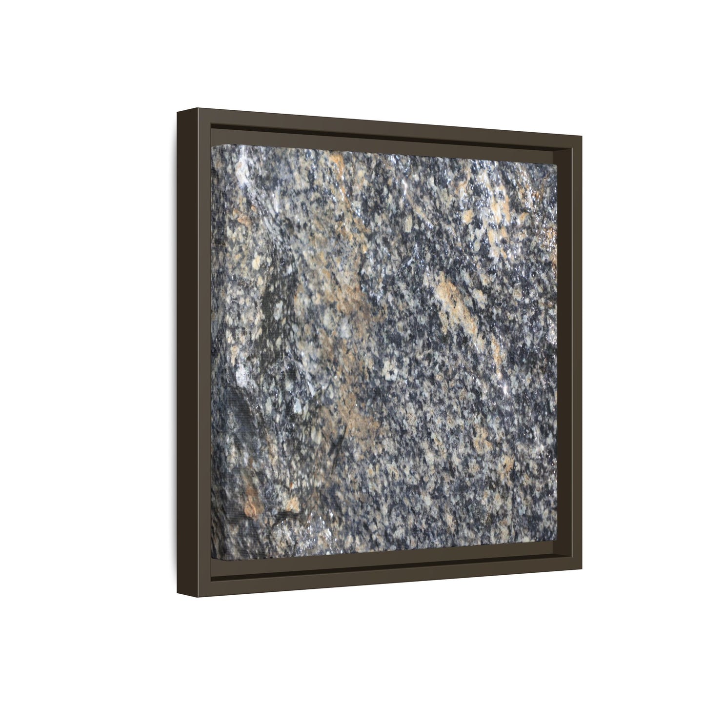 Crystalline Echoes - Unique Stretched Canvas Wall Art