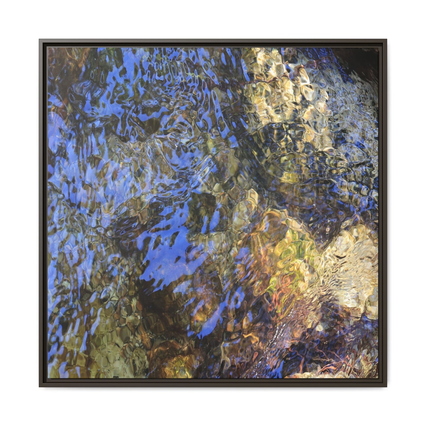 Aquatic Kaleidoscope - Unique Stretched Canvas Wall Art