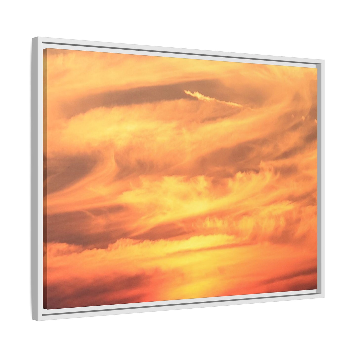 Burning Skies - Unique Stretched Canvas Wall Art
