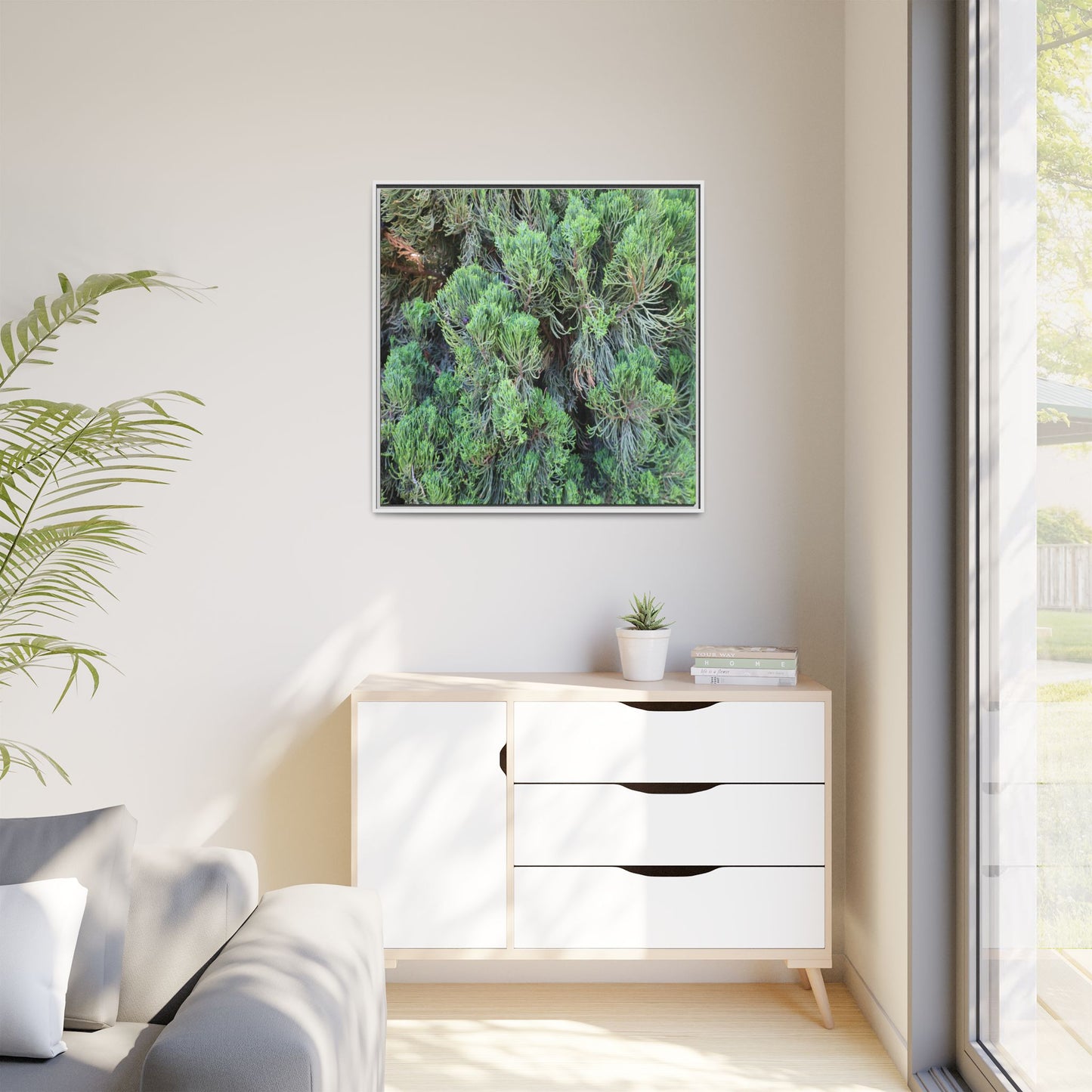 Verdant Whispers - Unique Stretched Canvas Wall Art