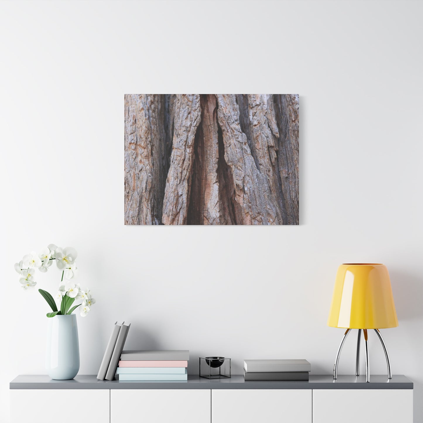 Fractured Skin of Time - Unique Frameless Canvas Wall Art