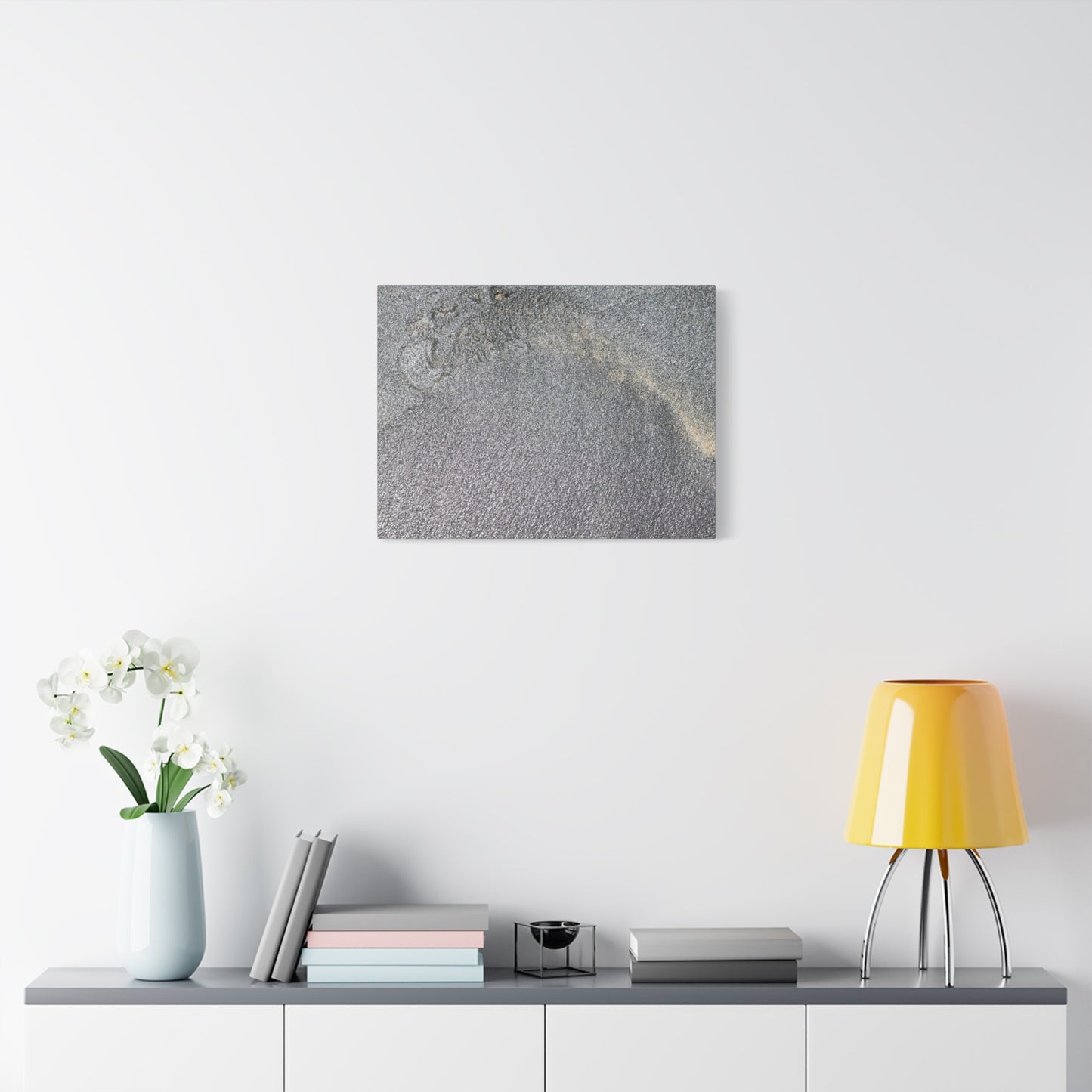 Ephemeral Whispers of Granite - Unique Frameless Canvas Wall Art