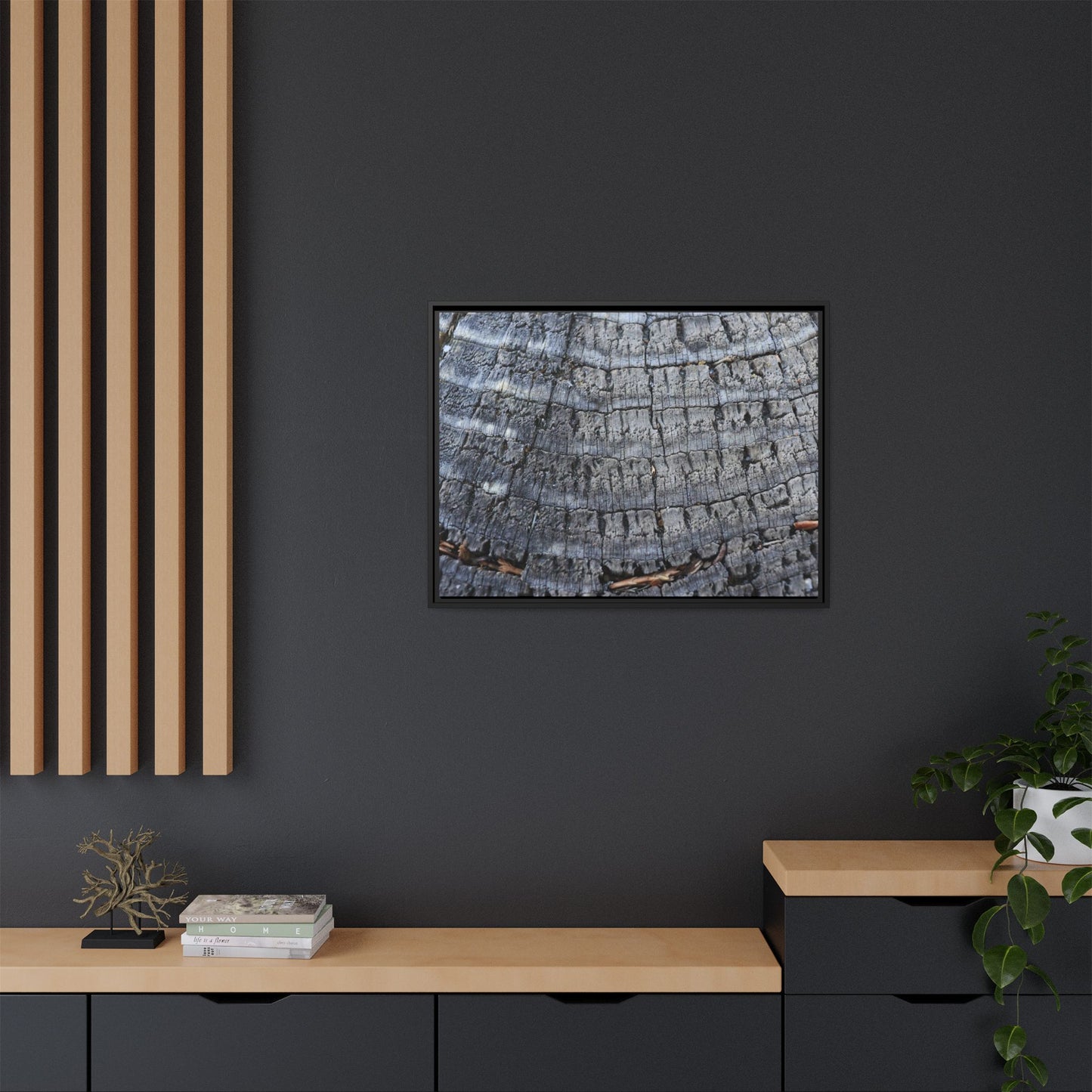 Charred Memories - Unique Stretched Canvas Wall Art