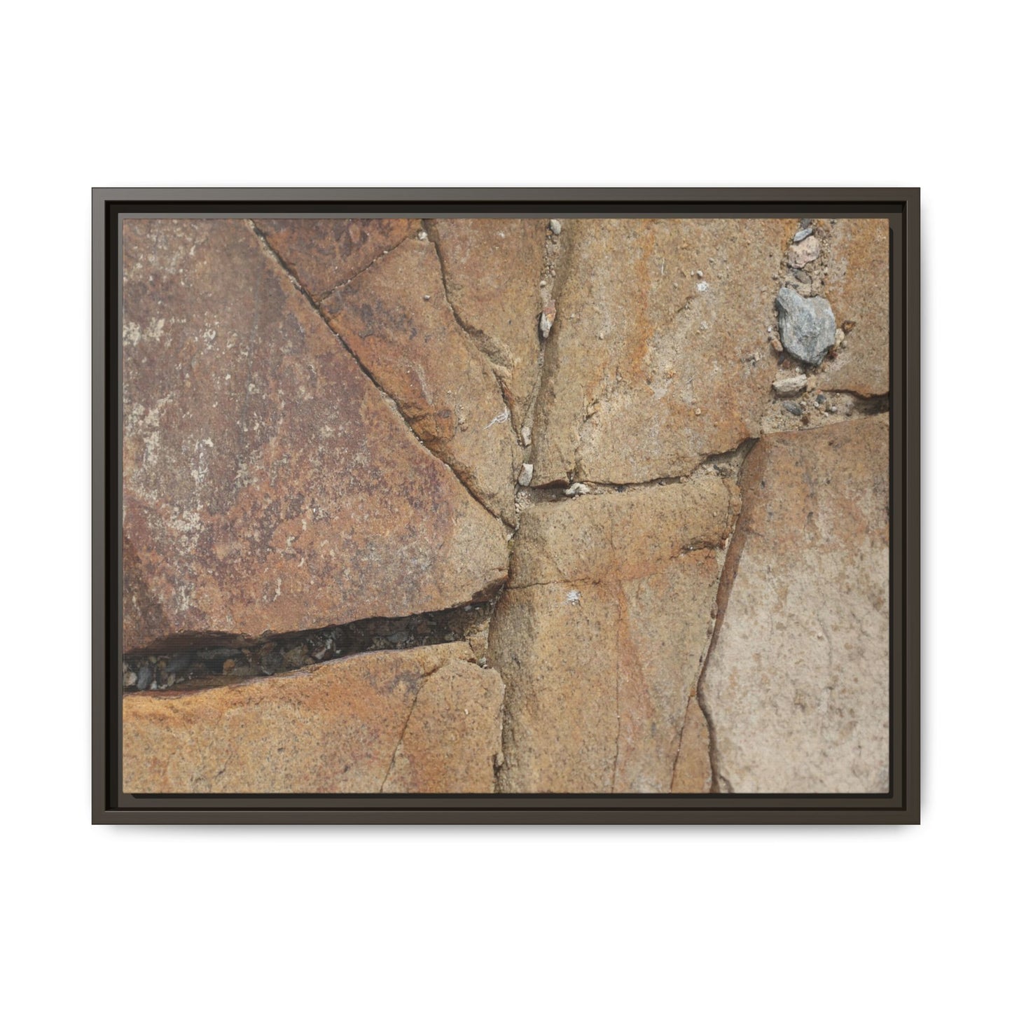 Rusty Crevices - Unique Stretched Canvas Wall Art