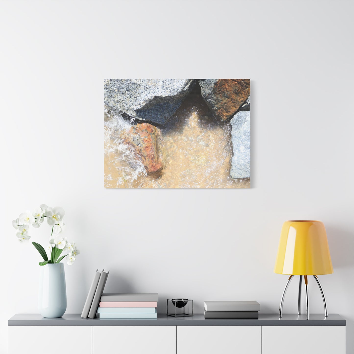 Rocky Embrace - Unique Frameless Canvas Wall Art