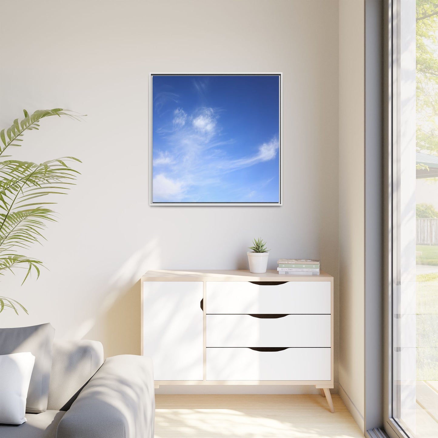 Blue Serenity - Unique Stretched Canvas Wall Art