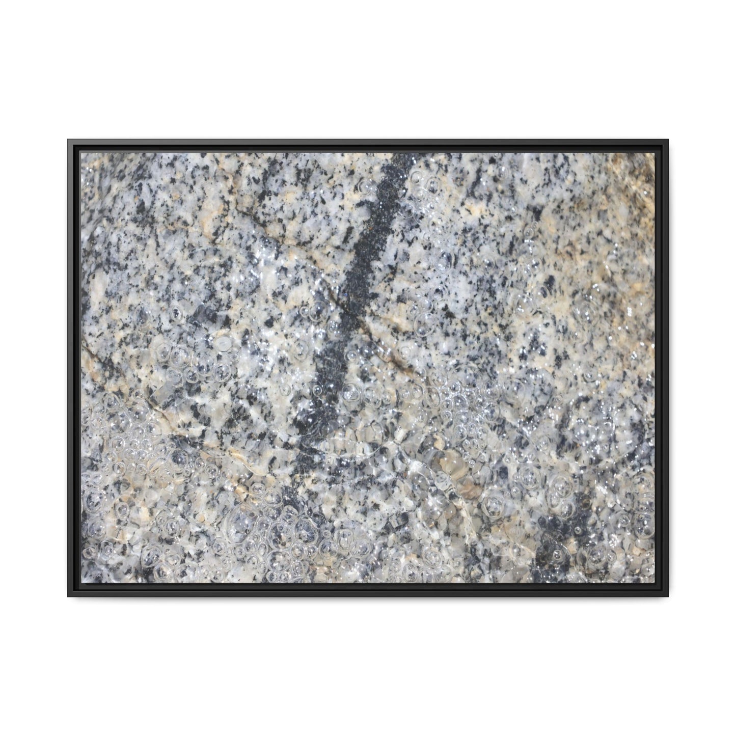 Granite Bubbles - Unique Stretched Canvas Wall Art