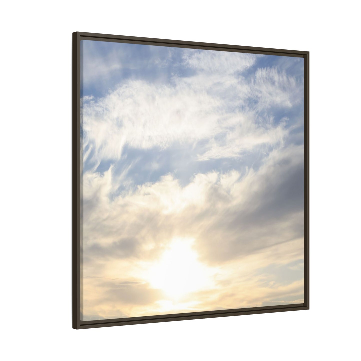 Sky's Ethereal Whisper - Unique Stretched Canvas Wall Art