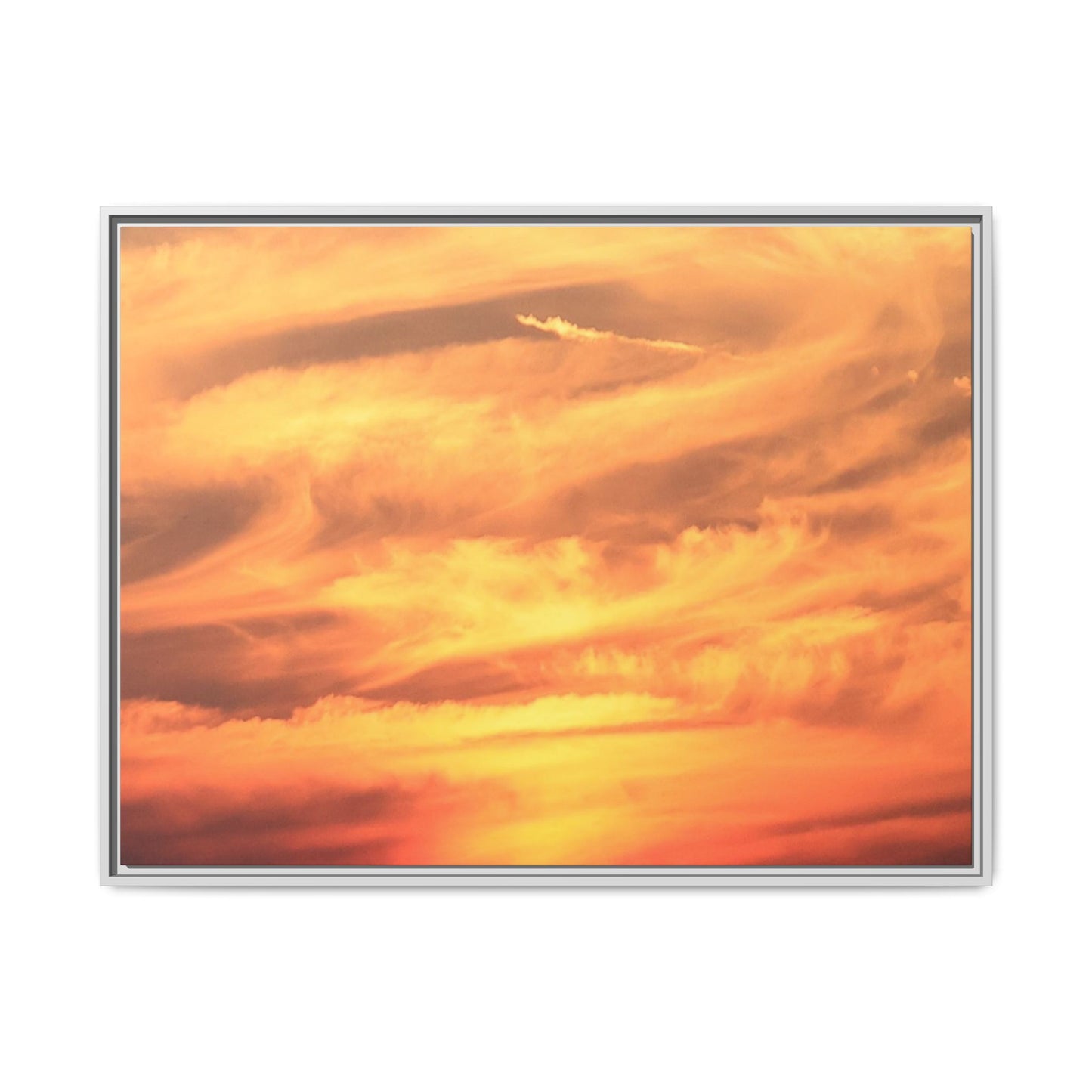 Burning Skies - Unique Stretched Canvas Wall Art