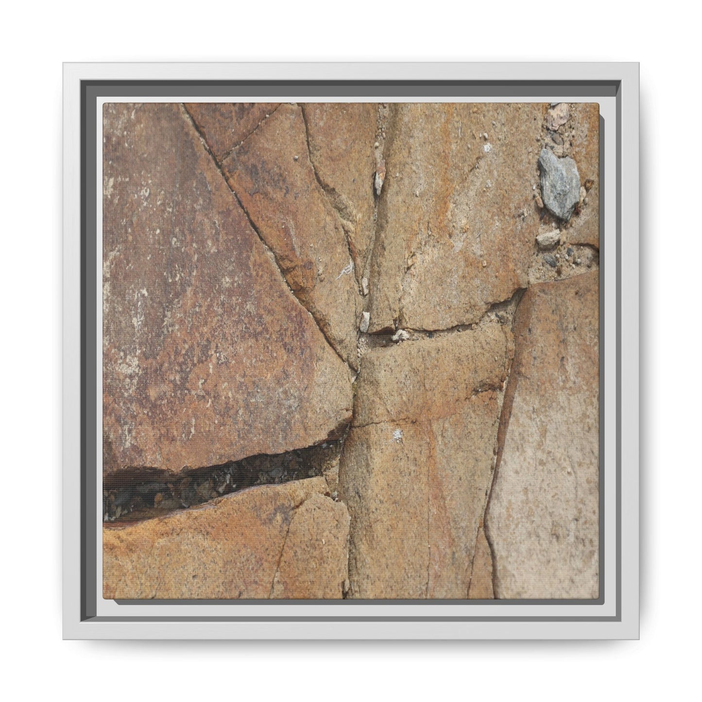 Rusty Crevices - Unique Stretched Canvas Wall Art