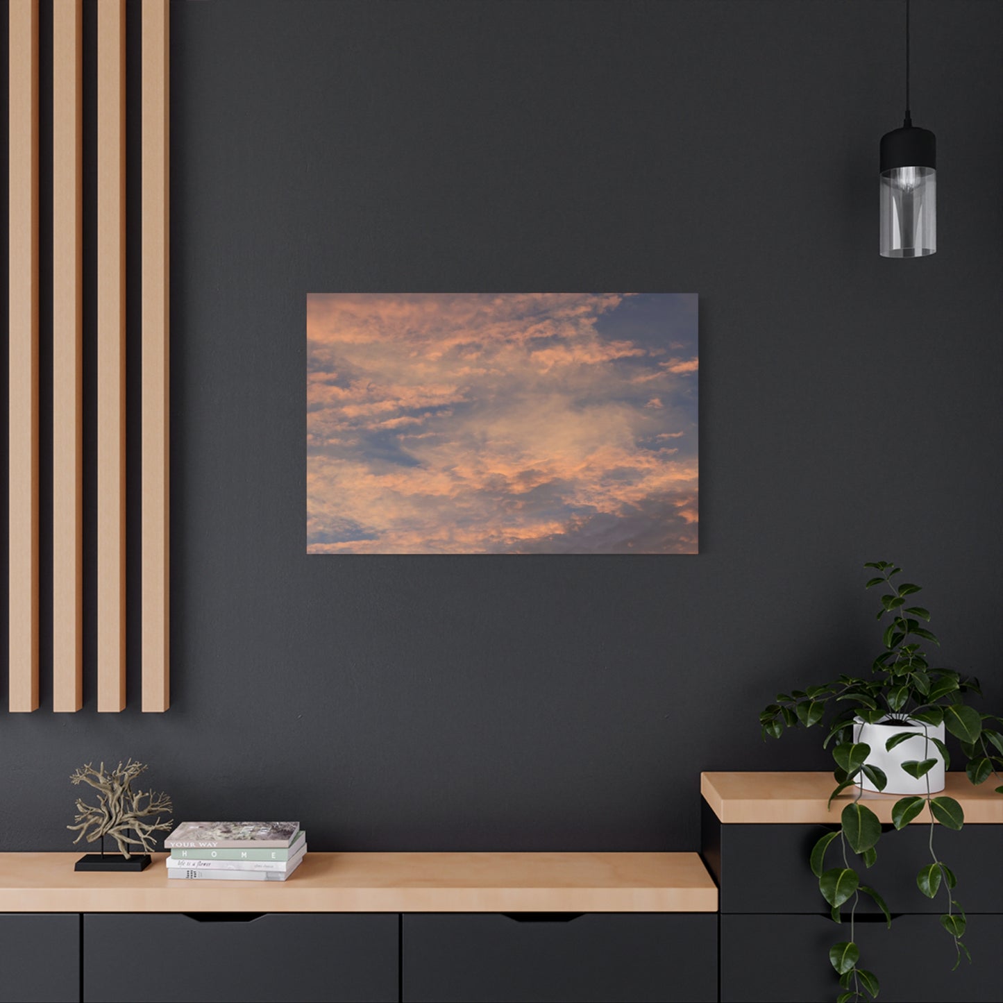 Sunset's Whispers - Unique Frameless Canvas Wall Art