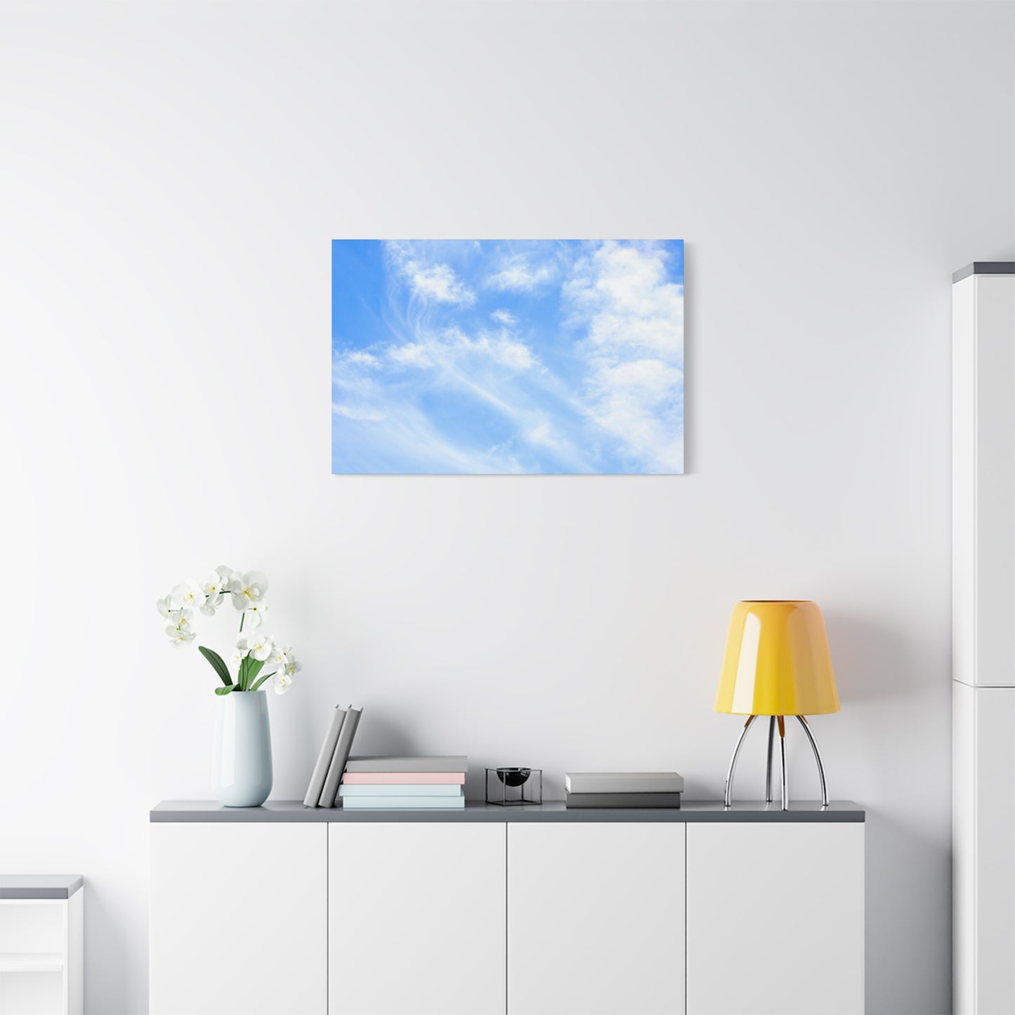 Whispers of Cerulean - Unique Frameless Canvas Wall Art