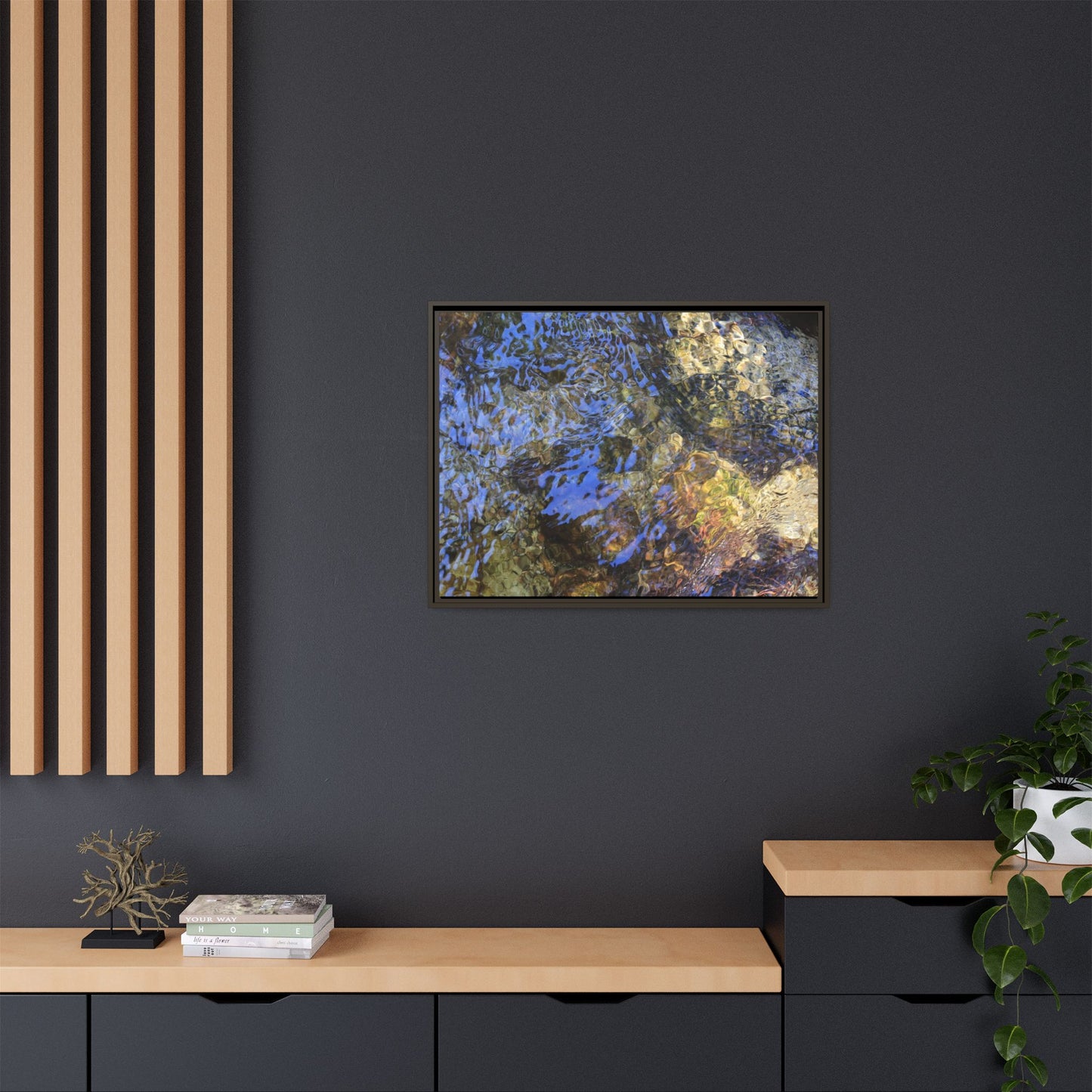 Aquatic Kaleidoscope - Unique Stretched Canvas Wall Art