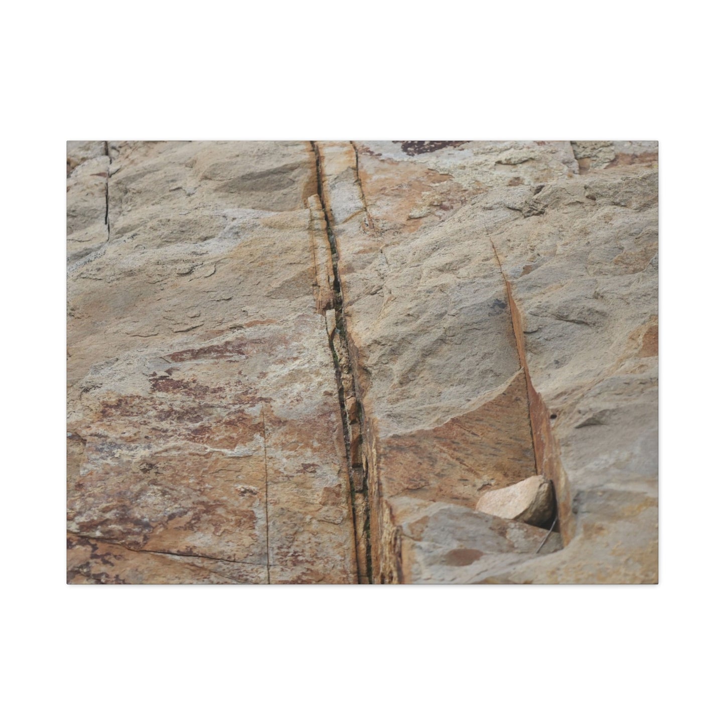 Cracked Canvas of Time - Unique Frameless Canvas Wall Art