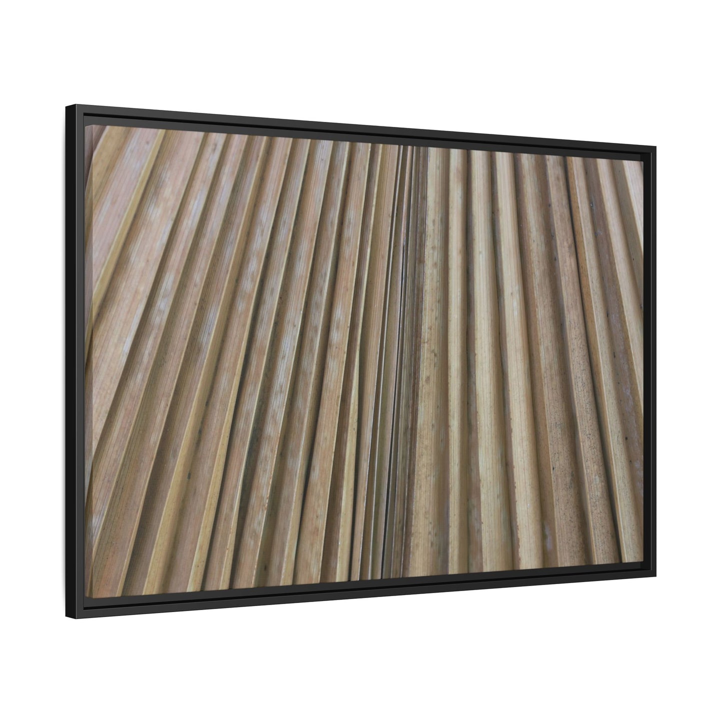Wooden Whispers - Unique Stretched Canvas Wall Art