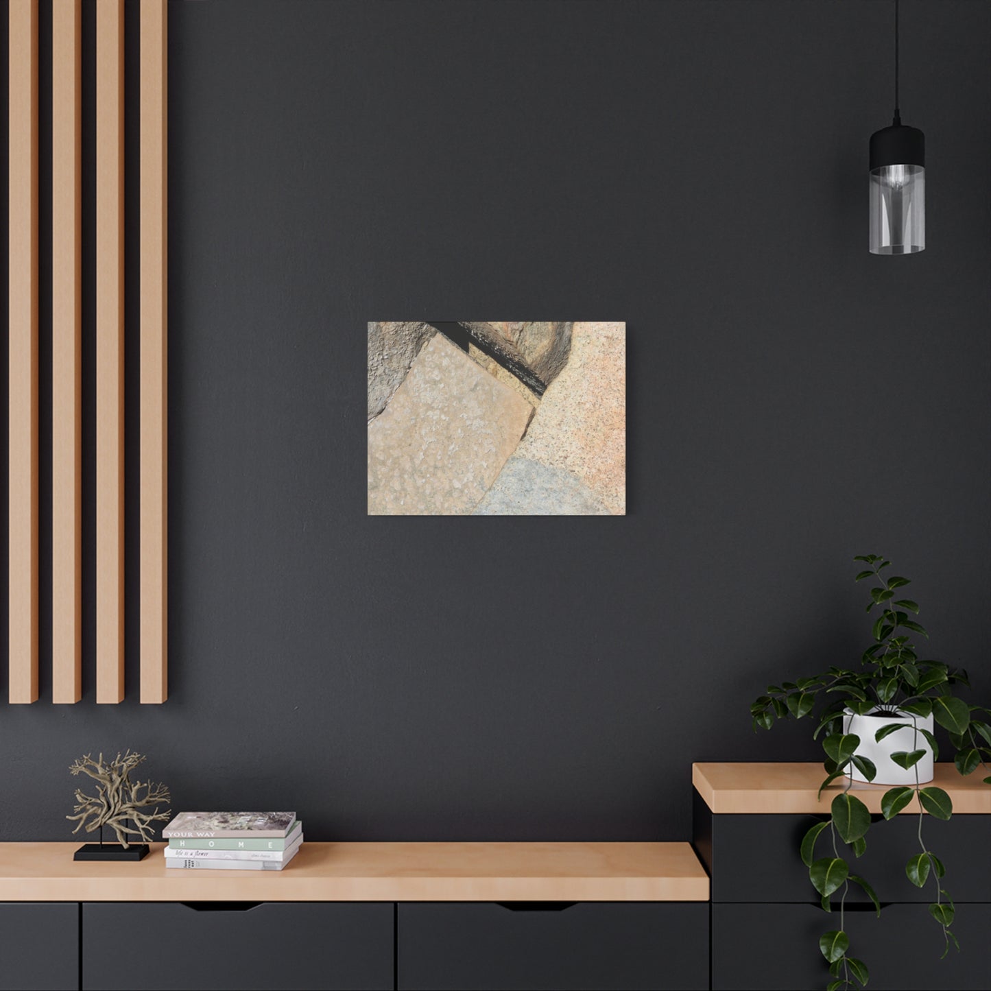Stone Fragments - Unique Frameless Canvas Wall Art