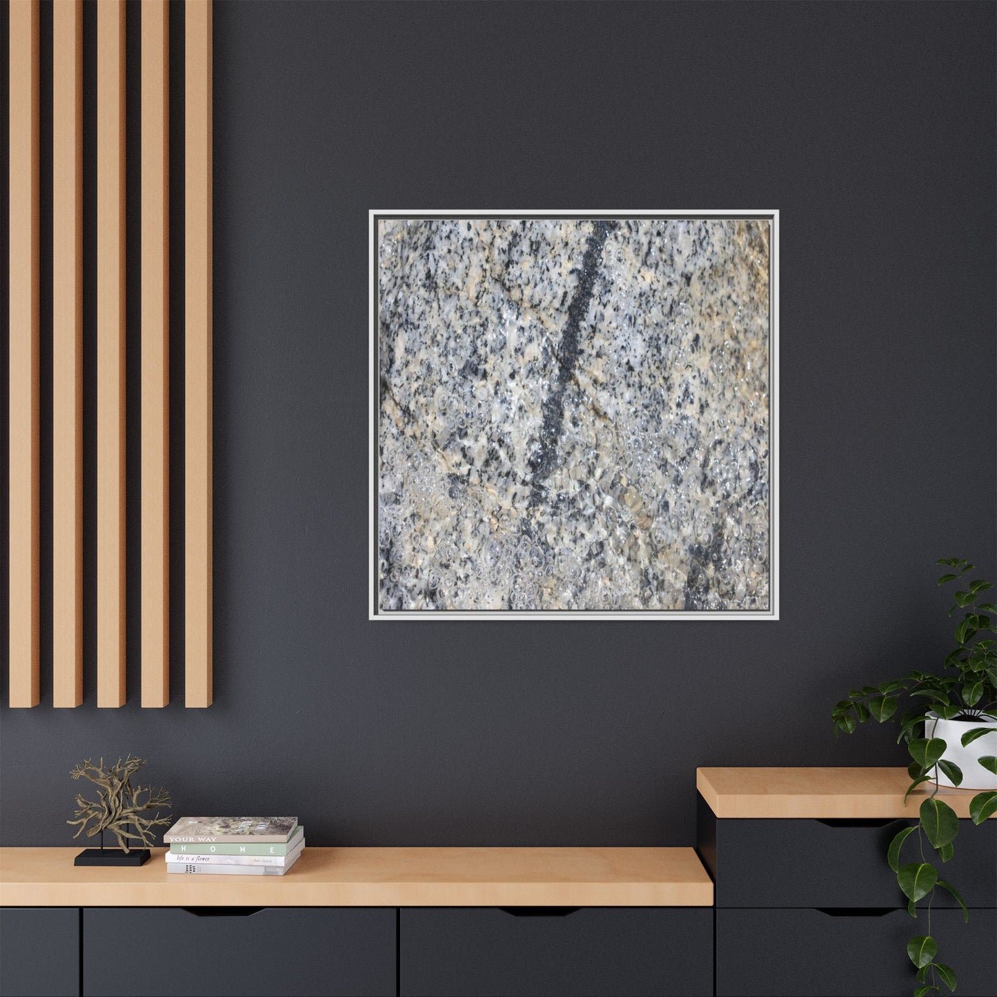 Granite Bubbles - Unique Stretched Canvas Wall Art