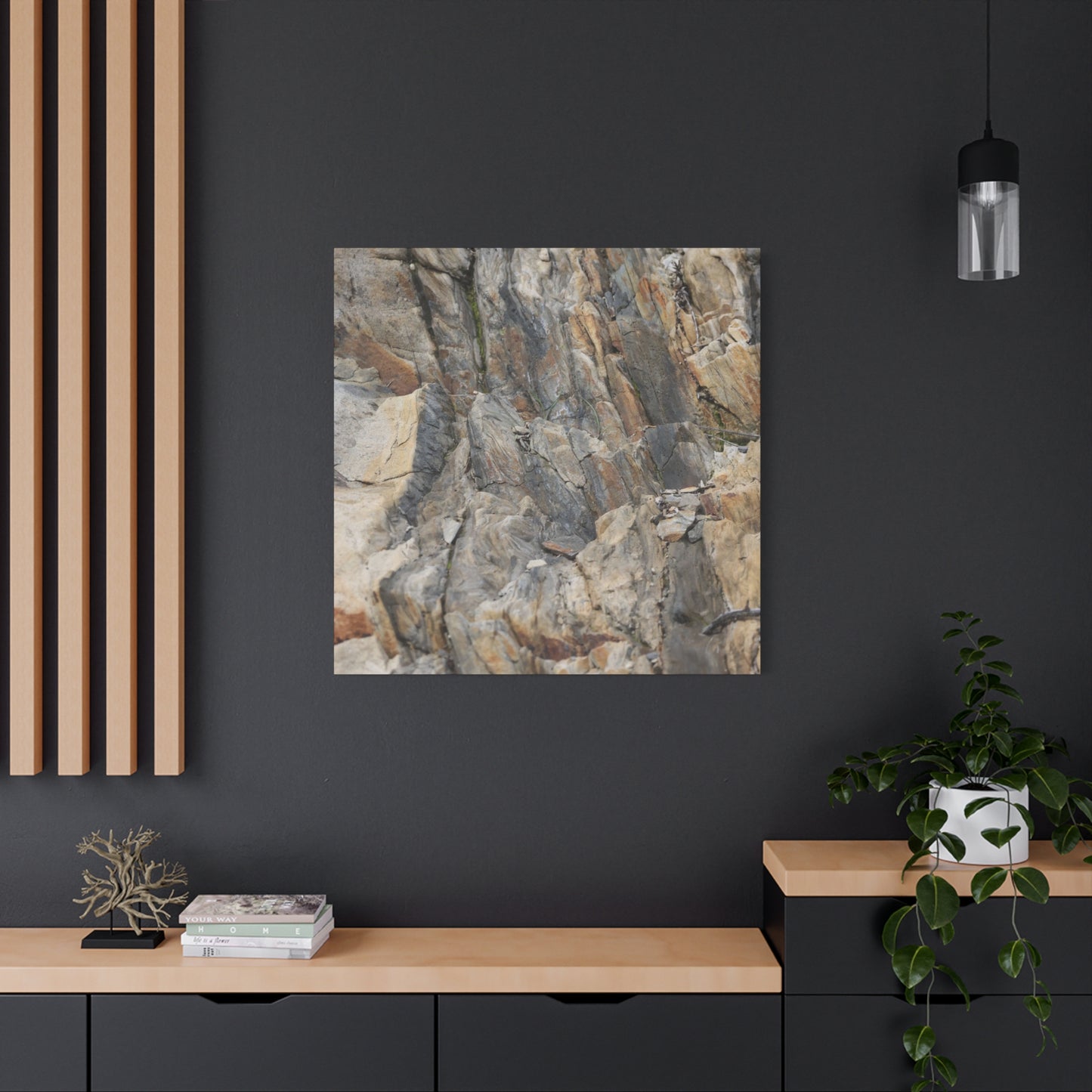 Fractured Memory - Unique Frameless Canvas Wall Art