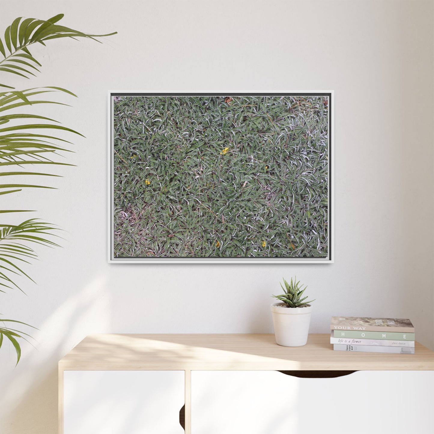 Grassy Texture - Unique Stretched Canvas Wall Art