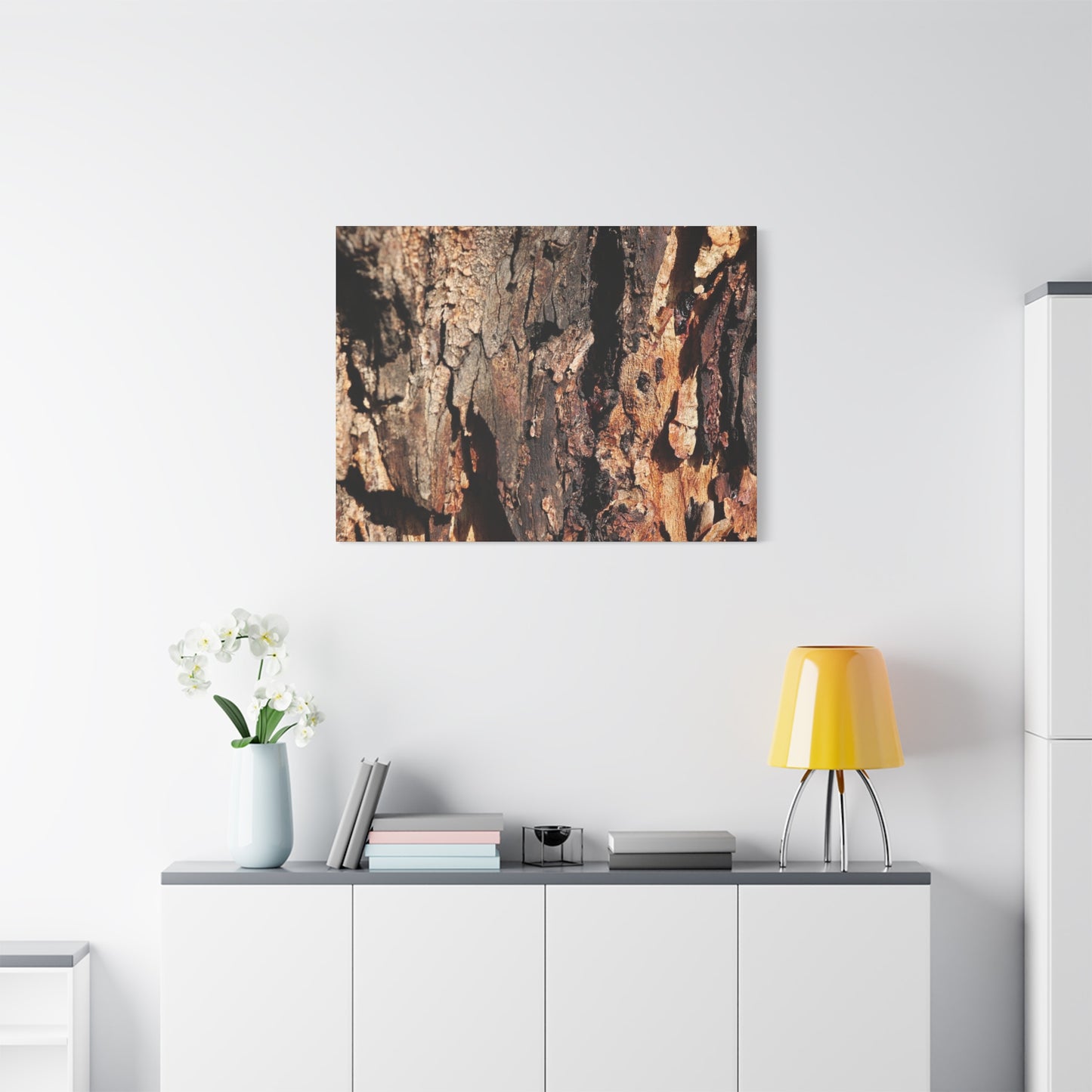 Wooden Terrain - Unique Frameless Canvas Wall Art