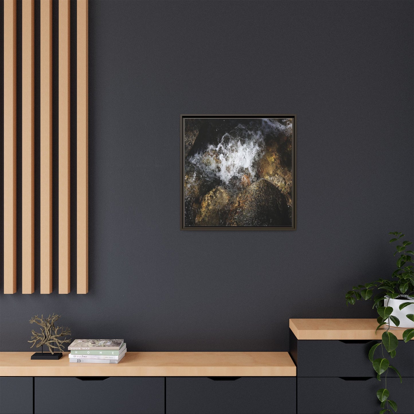 Cascading Momentum - Unique Stretched Canvas Wall Art