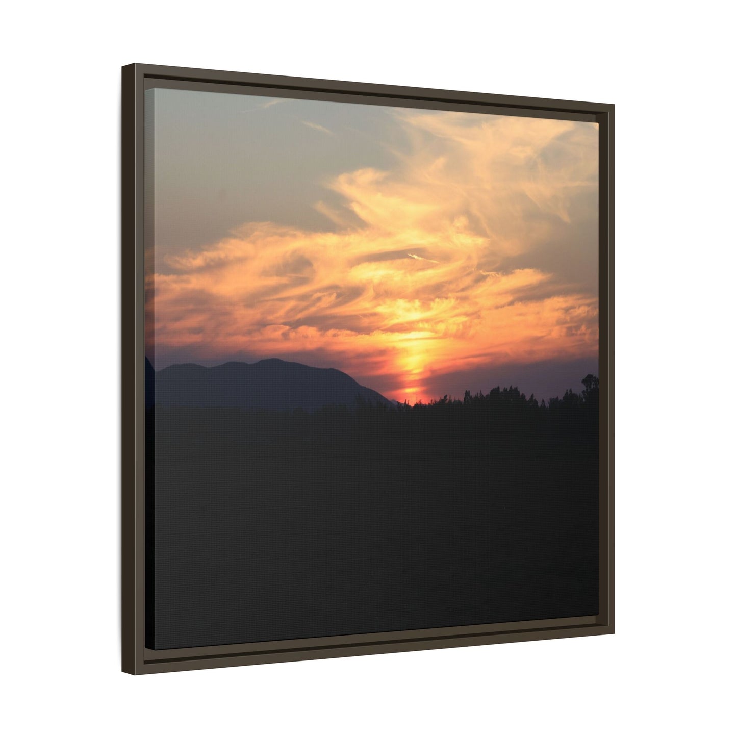 Gilded Horizon - Unique Stretched Canvas Wall Art