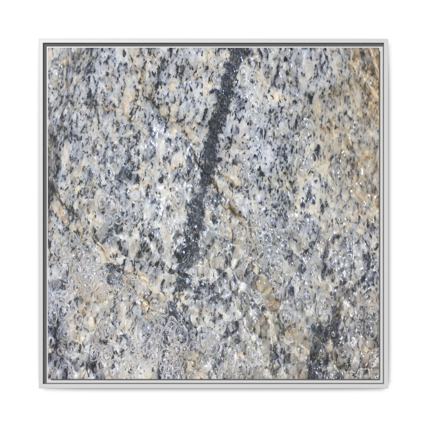 Granite Bubbles - Unique Stretched Canvas Wall Art