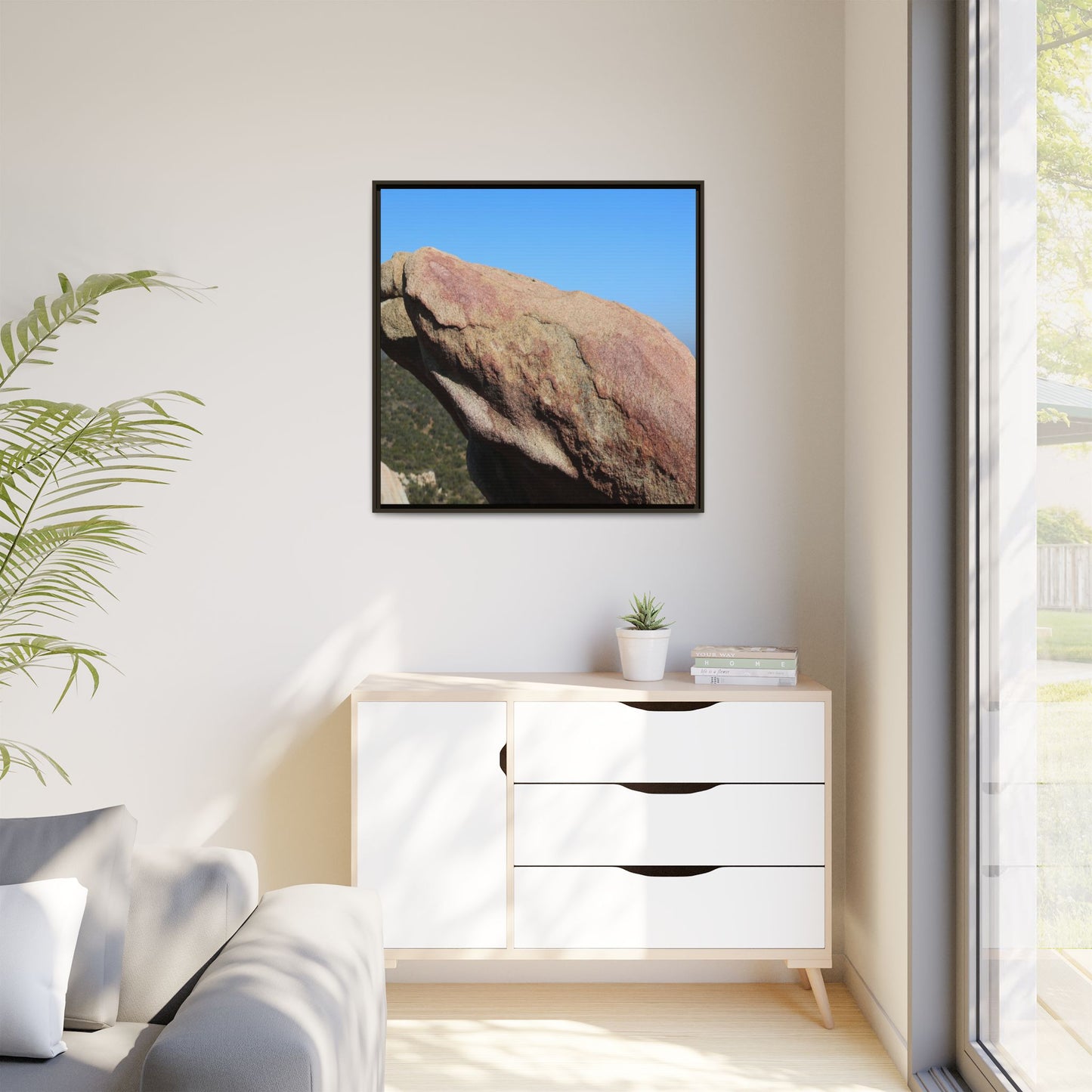 Sleeping Stone - Unique Stretched Canvas Wall Art