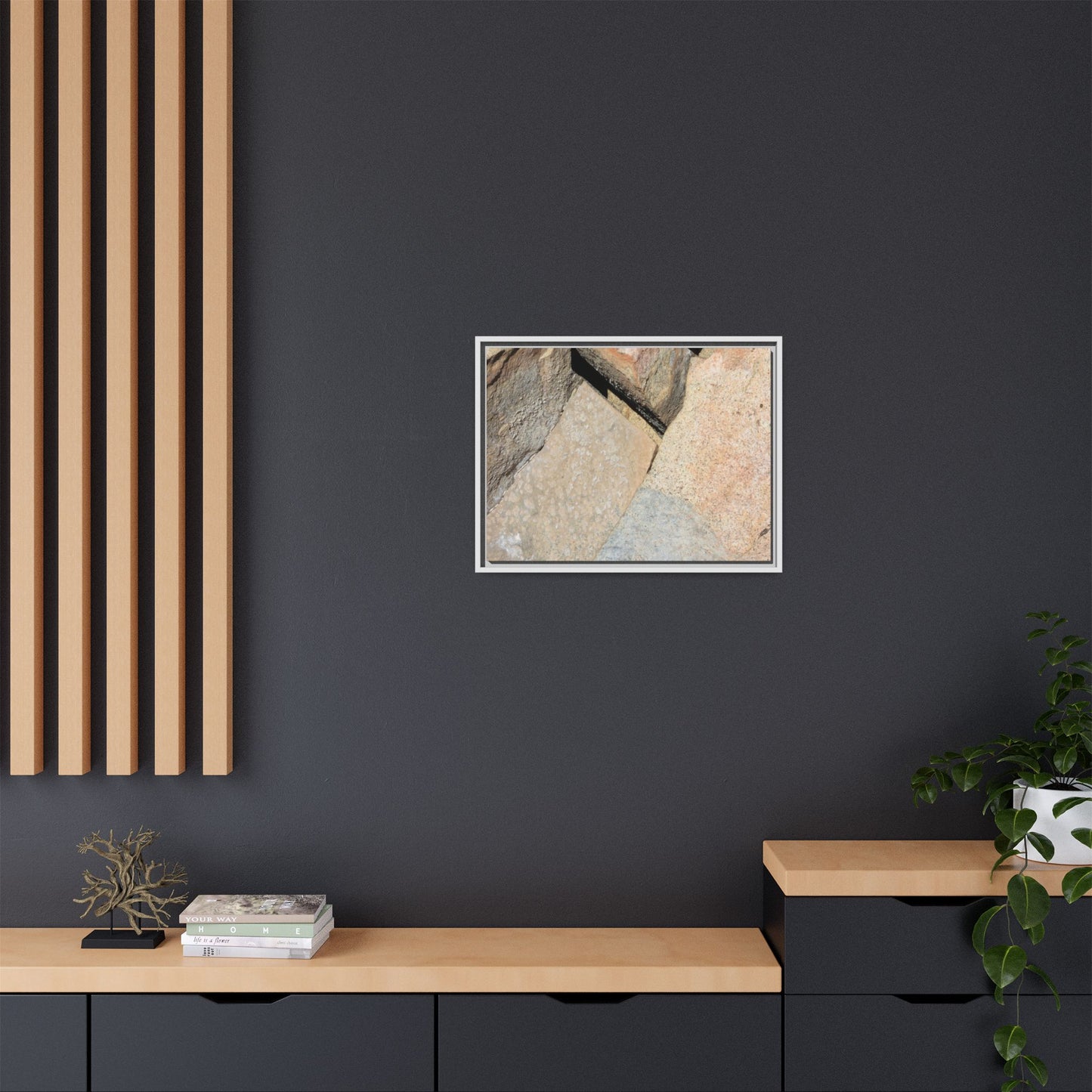 Rock Fragment - Unique Stretched Canvas Wall Art