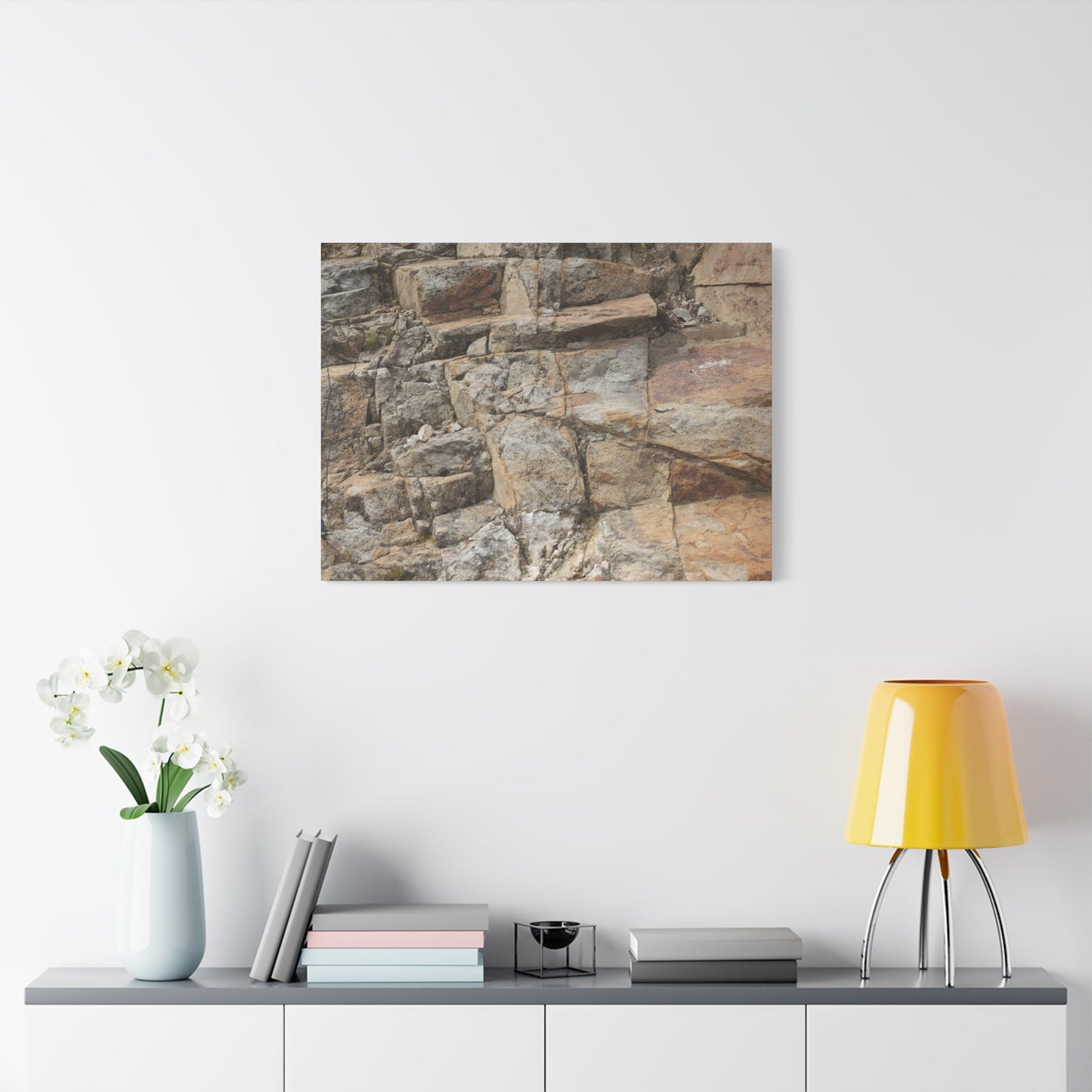 Stone Memories - Unique Frameless Canvas Wall Art