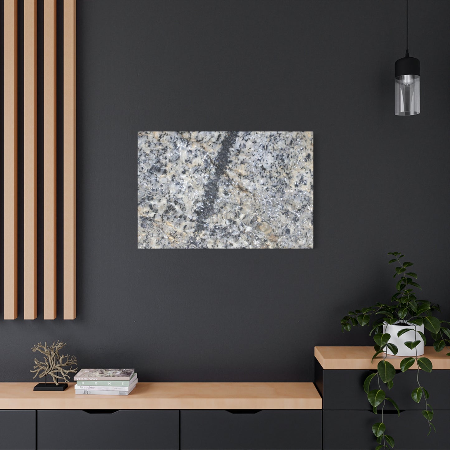 Crystalline Bubbles - Unique Frameless Canvas Wall Art