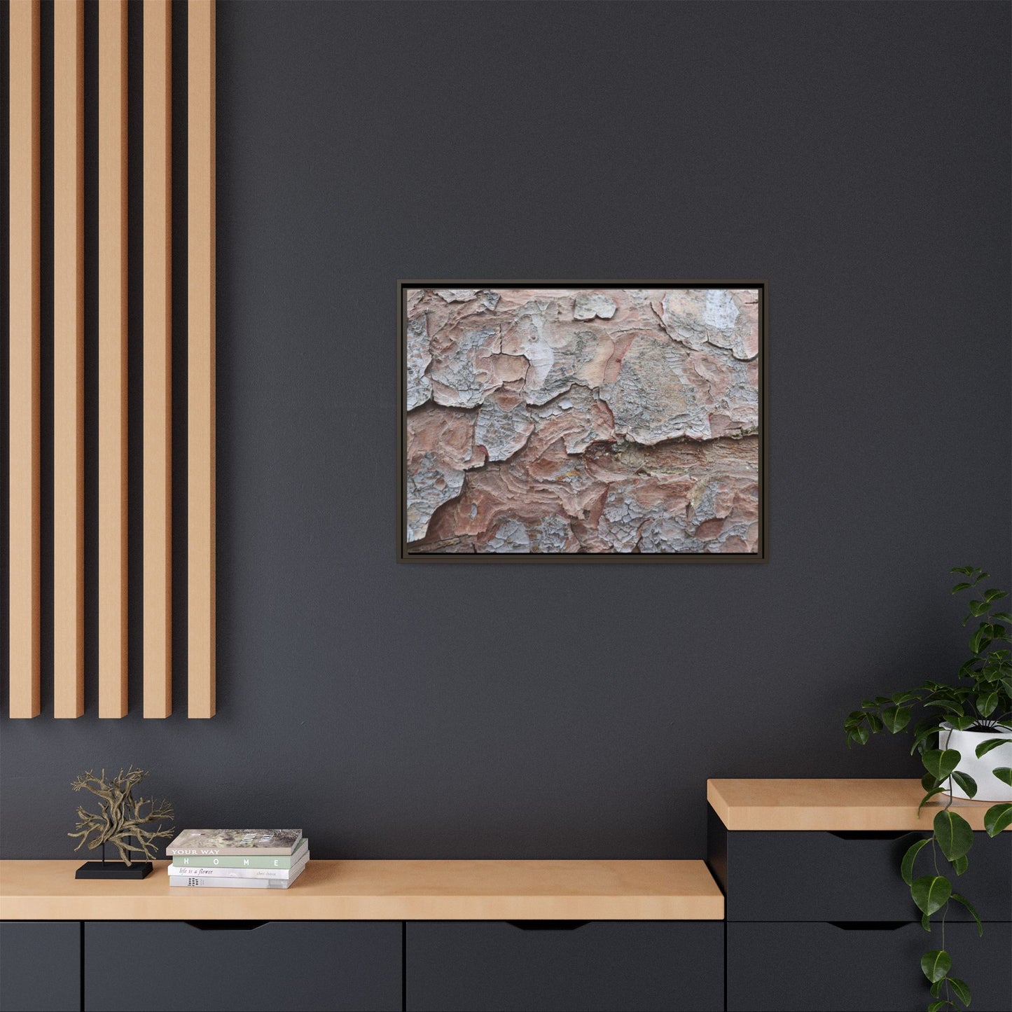 Flaking Serenity - Unique Stretched Canvas Wall Art