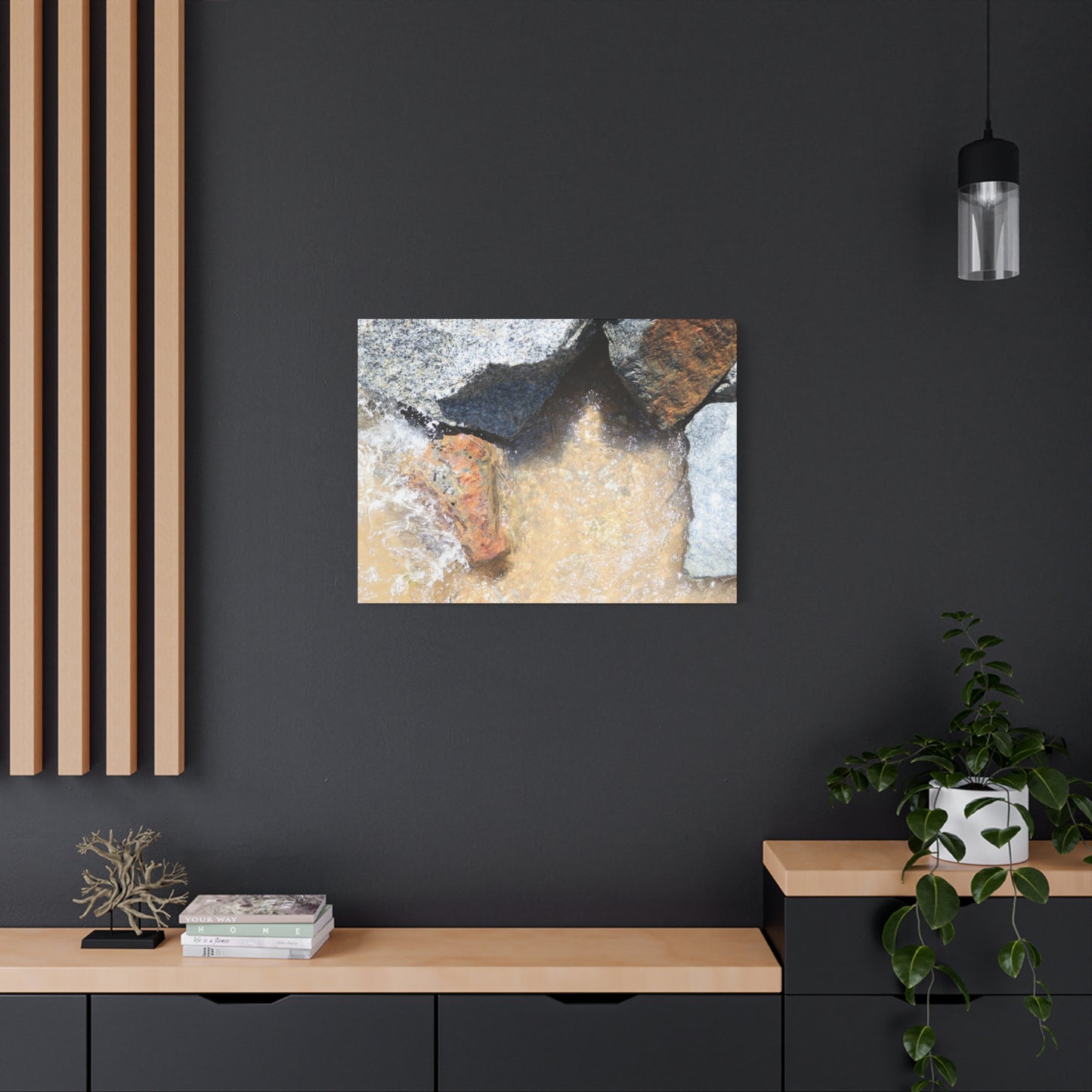 Rocky Embrace - Unique Frameless Canvas Wall Art
