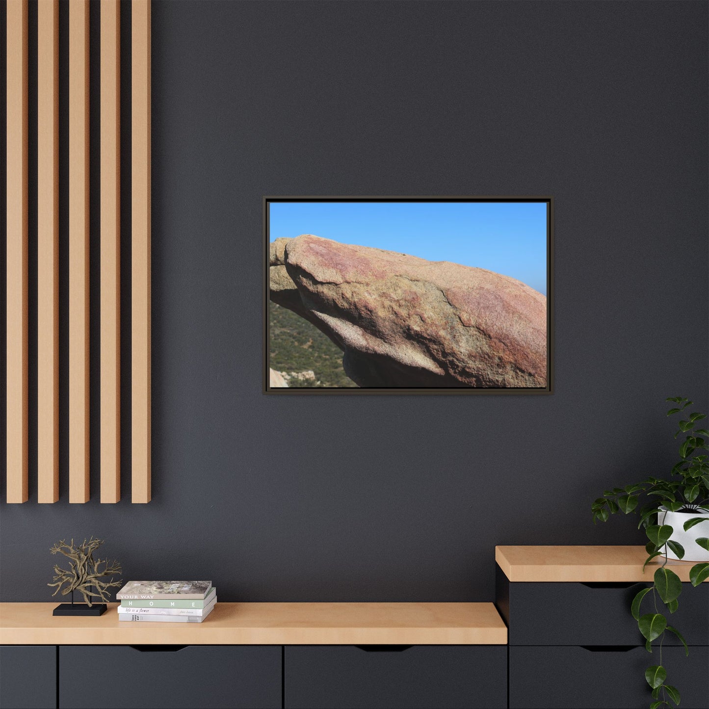 Sleeping Stone - Unique Stretched Canvas Wall Art